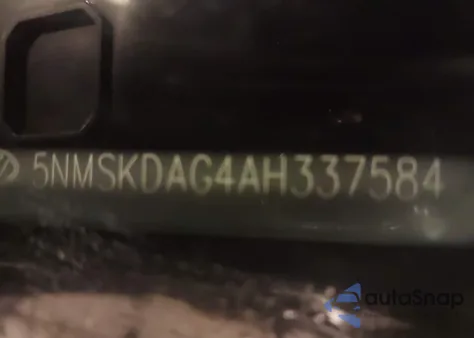 2010 Hyundai Santa Fe Limited V6 z USA, uszkodzony, nr VIN 5NMSKDAG4AH337584